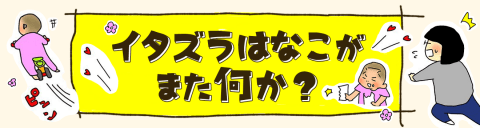 育児漫画 taec0 インスタ 人気 イタズラはなこがまた何か?